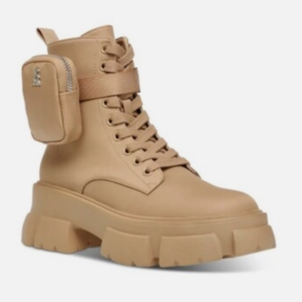 Steve Madden Tanker-P chunky lace up ankle boots